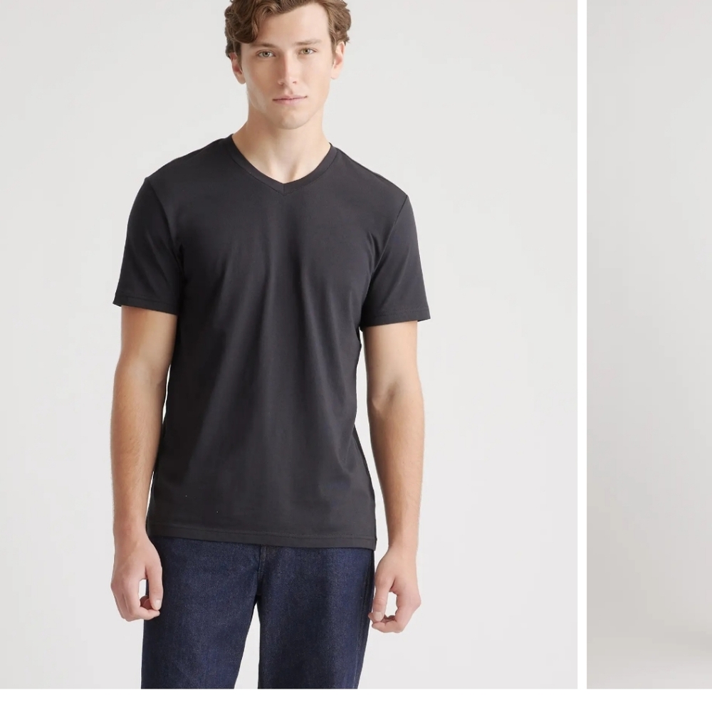 Quince Men's Cotton Tee's 3 Pack Black M